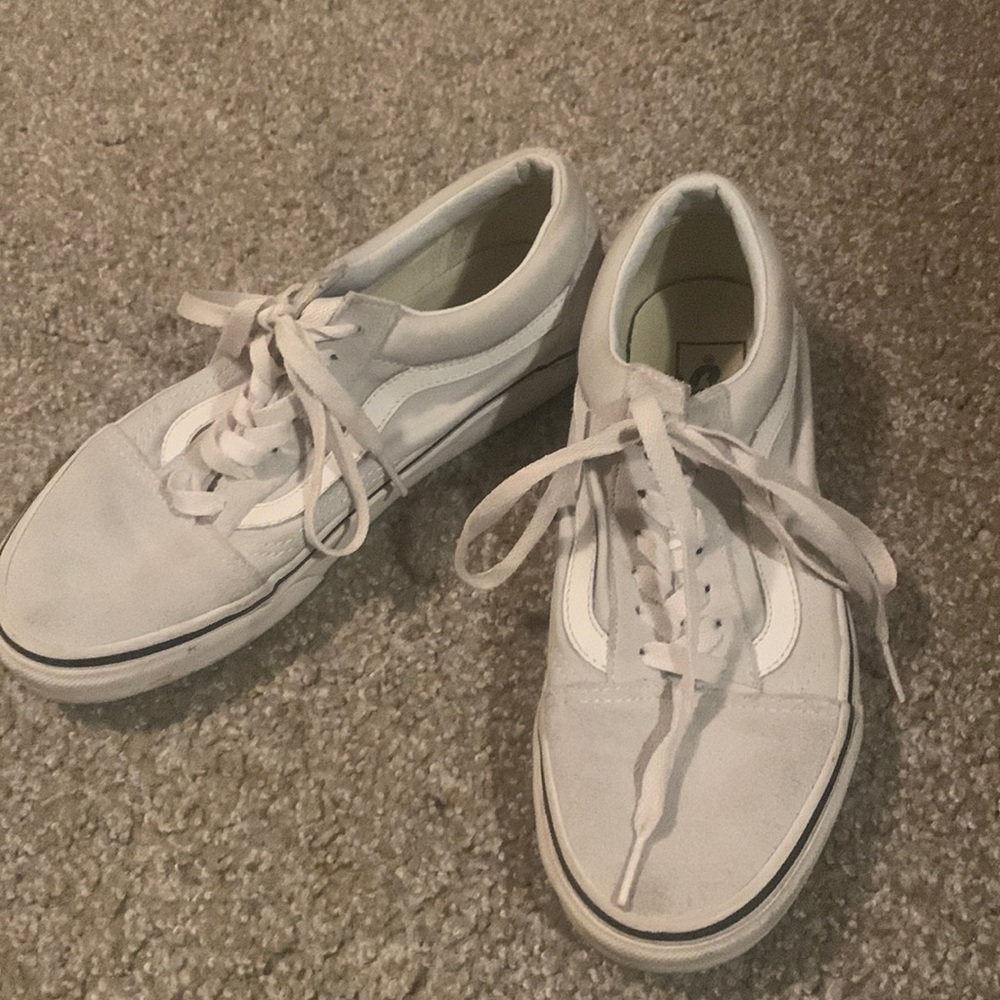 Light blue-ish/green vans. Good condition.